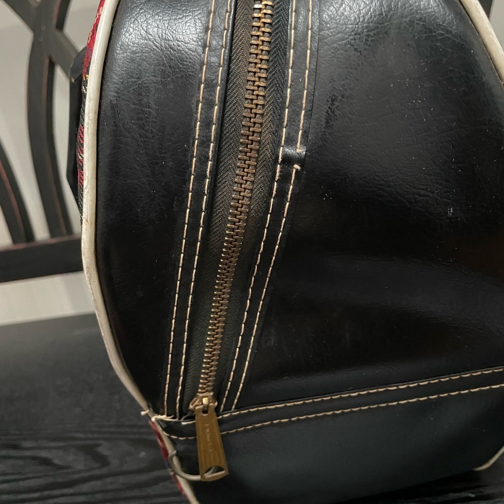 Vintage Leeds Red & Black Plaid Bowling Ball Carrier - Picture 6 of 11